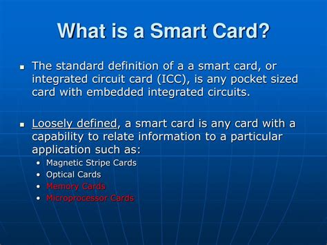 smart card identification|meaning of smart card.